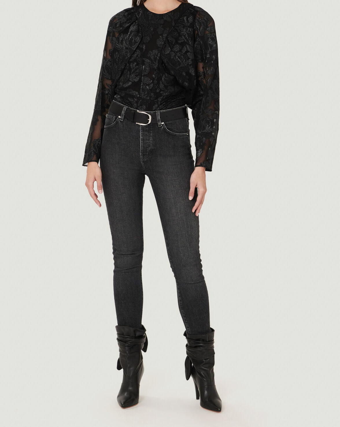 GALLOWAY HIGH WAIST SKINNY JEANS image number null